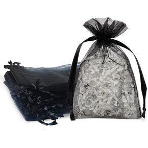 4x6 Inch Organza Gift Bags with Drawstring for Jewelry,Candy,Chocolate,100 Pc Wine Sachet,Sheer Fabric Mesh Silk Pouches for Baby Shower,Birthday,Party Favors,Wedding,Bridal Shower,Fathers Day