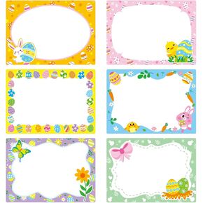 210 PCS عيد الفصح اسم العلامة -ملصقات اسم Easter Egt Deast لاصق ملصقات علامة هدية لربيع عيد الفصح Party Party Classs Decor Decor Packages Seals (Easter -2)