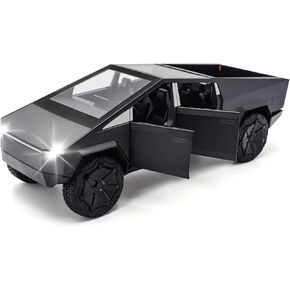 Cybertruck Toy Trucks,1/24 Diecast Metal Pickup Truck Toys with Sound and Light,Car Model for Kids Gift or Vehicles Model Collection Lovers,(Silver) CT2401S