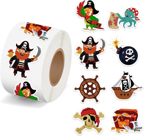 Unicorn Sticker Roll Cartoon DIY Craft Reward Incentives Stickers Envelope Seals Cute Animal Office Supplies Birthday Party Favor Gift Self Adhesive Labels 500 Pcs in Saudi Arabia