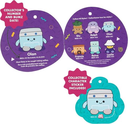Bumbumz Mystery Blind Box 7.5 "Plush 2 -Pack - استلم 2 من 6 شخصيات متنوعة من Homebumz & Kitchenbumz - ألعاب حيوانات محشوة روس مرخصة رسميًا - هدية سلة عيد الفصح للأطفال in Kuwait