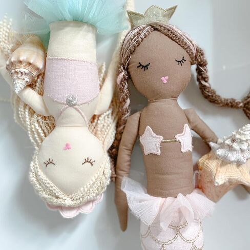 MON AMI Kaia The Mermaid Doll – 14", Plush Mermaid Gifts for Girls, Use as Toy or Nursery Room Décor for Kids of All Ages in Saudi Arabia