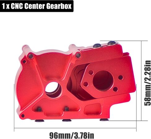 Front Rear Gearbox Housing Set for 1/8 1/7 Scale RC Models Compatible with ARRMA Kraton, Senton, Typhon, Talion, Mojave, Infraction, Limitless - Aluminum Alloy Construction, Improved Heat Dissipation in Saudi Arabia