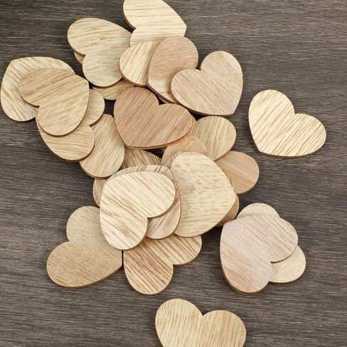 قلوب خشبية للحرف اليدوية ، 60 جهاز كمبيوتر غير مكتمل قلوب خشبية فارغة لكتاب ضيوف الزفاف ، وملاءات خشبية على شكل قلب ، حلي خشبية لعيد عيد الحب ، حفلة عيد ميلاد ، وحراني DIY ، وصنع البطاقات in Kuwait
