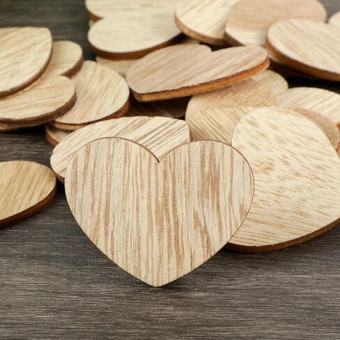 قلوب خشبية للحرف اليدوية ، 60 جهاز كمبيوتر غير مكتمل قلوب خشبية فارغة لكتاب ضيوف الزفاف ، وملاءات خشبية على شكل قلب ، حلي خشبية لعيد عيد الحب ، حفلة عيد ميلاد ، وحراني DIY ، وصنع البطاقات in Kuwait