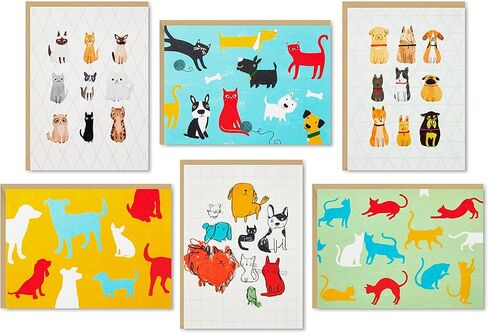Hallmark Blank Cards Assortment, Dogs and Cats (36 Assorted Note Cards with Envelopes) in Saudi Arabia