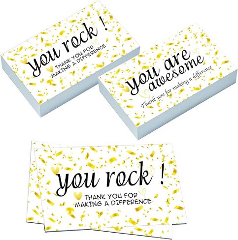 200 Pieces You Are Awesome Cards Colorful Thank You For Making a Difference Cards Thank You Note Cards Appreciation Insert Greeting Card for Staff Teacher Employee Doctor Volunteer in Saudi Arabia