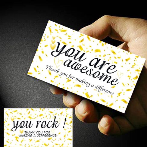 200 Pieces You Are Awesome Cards Colorful Thank You For Making a Difference Cards Thank You Note Cards Appreciation Insert Greeting Card for Staff Teacher Employee Doctor Volunteer in Saudi Arabia