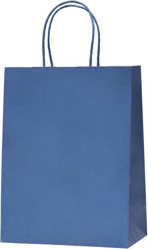 Nexmint Purple Gift Bag 8"x10.5": 24 Pack Bulk Medium Kraft Paper Bags with Handle. Great for Halloween, Birthday, Holiday Party, Autumn Festivities, Favors, Goodie, Candies, Shopping, Business, Retail in Saudi Arabia