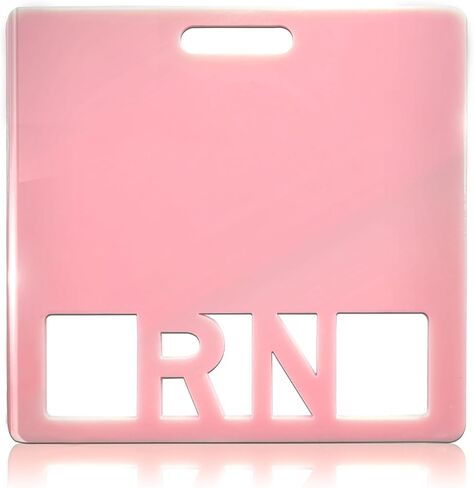 RN BADGE Buddy NAME NAME NAME شارة الشارة الأفقية علامات التعريف MORANDI COLOR BADDY لـ RN Nurse (Pink RN) in Kuwait