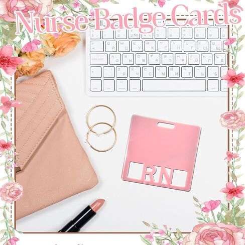 RN BADGE Buddy NAME NAME NAME شارة الشارة الأفقية علامات التعريف MORANDI COLOR BADDY لـ RN Nurse (Pink RN) in Kuwait