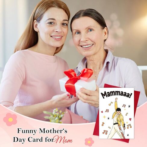 FLYAB Trump Mother's Day Card - 5.5"x 8" Funny Trump Birthday Card with Envelope Best Mother's Day Gift for Mom Grandma Wife Sister in Kuwait