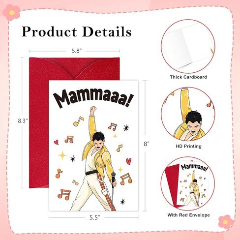 FLYAB Trump Mother's Day Card - 5.5"x 8" Funny Trump Birthday Card with Envelope Best Mother's Day Gift for Mom Grandma Wife Sister in Kuwait