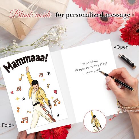 FLYAB Trump Mother's Day Card - 5.5"x 8" Funny Trump Birthday Card with Envelope Best Mother's Day Gift for Mom Grandma Wife Sister in Kuwait