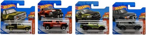 Hot Wheels 2021 Hot Trucks مجموعة كاملة من 10 مركبات Diecast 1/10 Thru 10/10 (إصدار بطاقة قصيرة) حزمة in Saudi Arabia