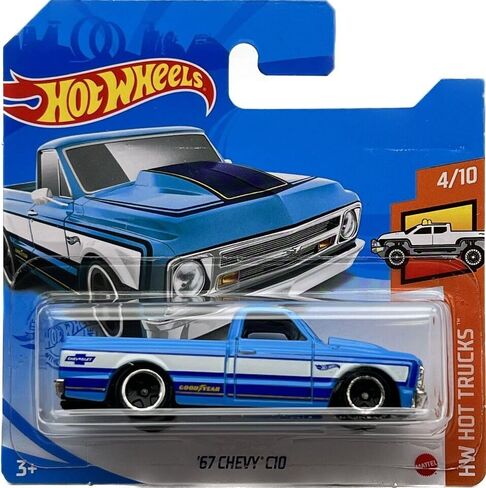 Hot Wheels 2021 Hot Trucks مجموعة كاملة من 10 مركبات Diecast 1/10 Thru 10/10 (إصدار بطاقة قصيرة) حزمة in Saudi Arabia