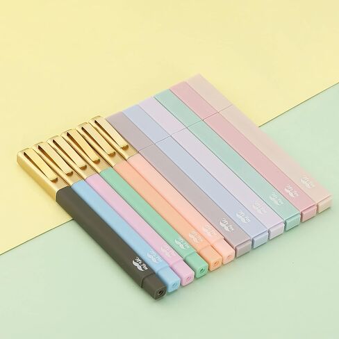 Mr. Pen- Aesthetic Highlighters and Pens No Bleed, 12 Pack, Pastel Color, Black Ink, No Bleed Highlighters for Bibles in Kuwait