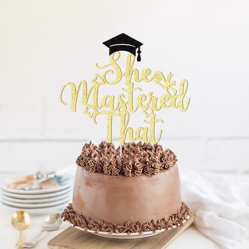 Gold Glitter The Beginning of a New Chapter Cake Topper, Graduation Party Decorations, Farewell Party Retirement Engagement Baby Shower Party Decorations in Saudi Arabia