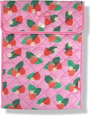 Sonix x Sanrio | Quilted Laptop Sleeve | 13-14 Inch, Quilted Soft Comfy Laptop Carrying Case, Computer Sleeve | My Melody x Strawberry Shortcake in Kuwait