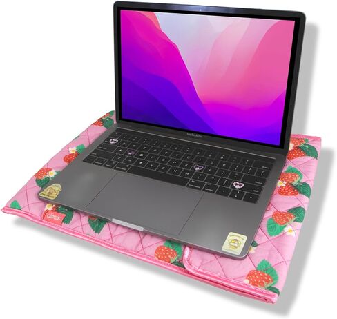 Sonix x Sanrio | Quilted Laptop Sleeve | 13-14 Inch, Quilted Soft Comfy Laptop Carrying Case, Computer Sleeve | My Melody x Strawberry Shortcake in Kuwait