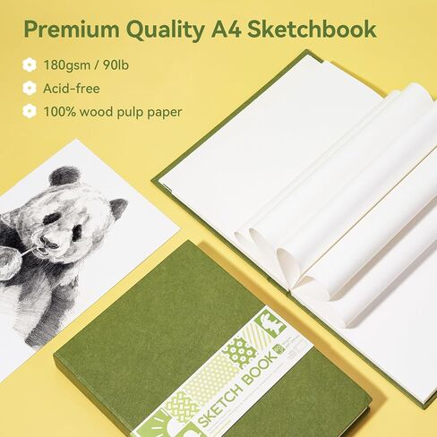 Arrtx A4 ​​Sketchbook ، كتاب رسم غلاف فني (120 صفحة) in Kuwait