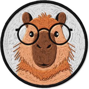 Capybara Patch Embroidered Iron on Patches for Clothes Backpacks Bags Jeans Jackets Size 3" ID45095