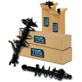 TRQ Front and Rear Complete Strut Assembly & Shock Absorber Kit Complete Strut & Coil Spring Assembly Compatible with 2018-2022 Buick Enclave Chevrolet Traverse
