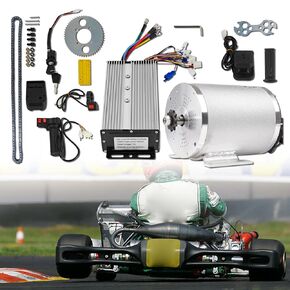 36V 1000W Scooter Brushless Motor Kit 3100RPM 27.7A Brushless DC Motor Kits with 30A Speed Controller Handlebar Twist Grip Throttle Go Kart Motor Kit