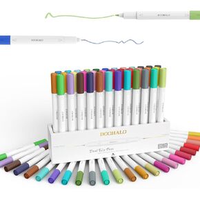 DOOHALO Fine Point Pens for Cricut Joy/Joy Xtra - Dual Tip Pens with 0.4 & 1.0 Tips, 36 Packs per Set for Writing & Drawing Accessories for Art & Craft