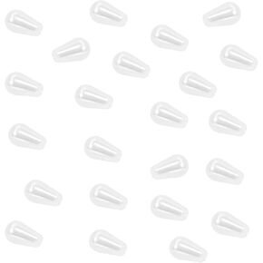 6x10mm Plastic Faux Teardrop Pearl Beads Imitation Waterdrop Pearl Beads for Pendant Necklace Earrings Christmas Wedding Head Band Headpieces DIY Craft Jewelry Making, 100PCS (White)