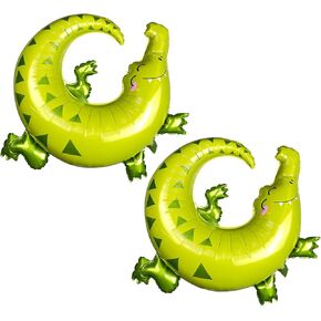 Leopard Giant Foil Balloons Jungle Safari Animal Birthday Balloon For Kids Zoo Theme Party Decor Baby Shower Party Mylar Balloon Decorations(2 pieces)