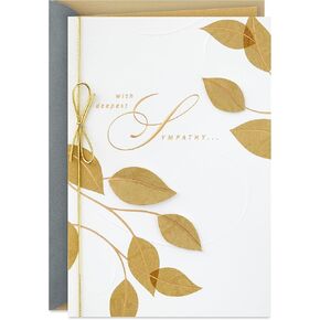 Hallmark Sympathy Card (Remembered with Love)