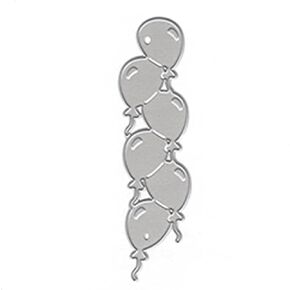 Balloon Die Cut for Card Making, Balloon Metal Cutting Dies Congratulations Die Cuts Happy Birthday Embossing Stencils Template for DIY Scrap-Booking Decor Wedding Birthday Blessing Card
