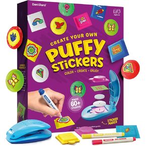 Puffy Sticker Maker Kit for Kids - Make Your Own 3D Stickers - Create DIY Squishy Arts and Crafts - Easter Craft Kits for Girls & Boys Ages 6-10 - Birthday Gift Ideas Age 6 7 8 9 10 Year Old Gifts