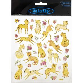 Tattoo King King Stickers-Cheetahs, Multi