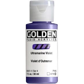 Golden Fluid Acrylics - Ultramarine Violet - 1 oz Bottle