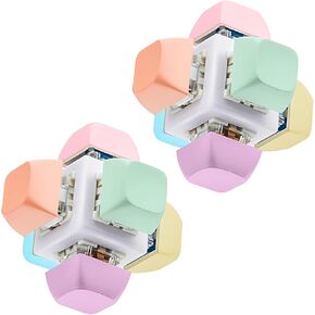 Taiyin Decompression Toys Keyboard Clicker Toy Keyboard Cube Mechanical Key Keyboard Button Stress Relief for Adult Gifts to Relief Pass Time