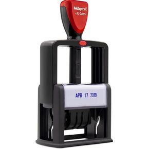 ZIGEL Heavy Duty Style Self Inking Date Stamp, Professional Large Date Size (LD56) - Black Ink