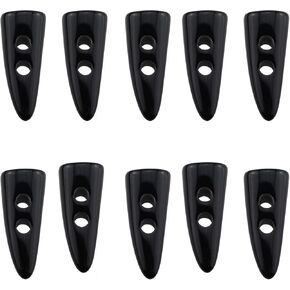 TAODAN 10PCS Toggle Button Resin Toggle Button Ram Tooth Double Hole Button Light Curry Big Horn Imitation Tooth Button Ram Tooth Button 40MM/1.57Inch for Jacket Blazer Sweater and Knitted Shawl