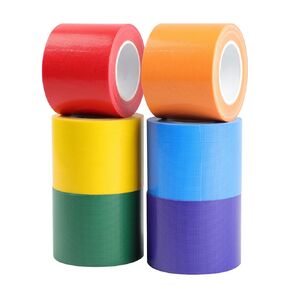 Rainbow Colored Duct Tape，10yard x 2inch Heavy Duty Rainbow Waterproof Colored Tape， Waterproof & Tear-Resistant for Crafts, Repairs, DIY Projects, Home & Outdoor Use