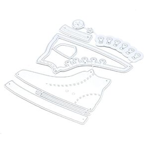 KSCRAFT Cute Sneaker Shaker Metal Cutting Dies Stencils for DIY Scrapbooking/Photo Album Decorative Embossing DIY Paper Cards