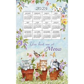Sweet Kitties Calendar Kitchen Towel 2025