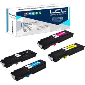 LCL Remanufactured Xerox VersaLink C400 C405 Toner Cartridge Replacement for 106R03512 106R03513 106R03514 106R03515 for Versalink C400N C400DN C405N C405DN Printer (4-Pack Black Cyan Magenta Yellow)
