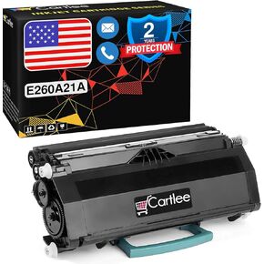 Cartlee Compatible Toner Cartridge Replacement for Lexmark E260 E260d E260dn E360 E360d E360dn E360dt E360dtn E460 E460d E460dn E460dtw E460dtn E460dw E462 E462dtn Laser Printers (1 Black)