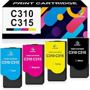 LeciRoba C310 C315 Toner Cartridge Replacement for Xerox 006R04356 006R04357 006R04358 006R04359 Toner Cartridge for Xerox C310 C310DNI C310DNIM C315 C315DNI Printer (BCYM, 4-Pack)