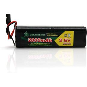 GEILIENERGY 9.6v 2000mAh Square Futaba NT8S600B Transmiter Battery Pack with Hitec connector for RC Airplanes,Cars,Heli,Sailplanes