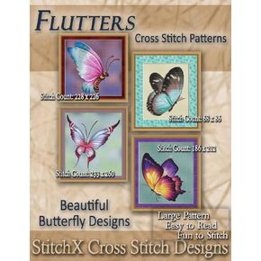 Flutters Cross Stitch Patterns: Beautiful Butterfly Designs