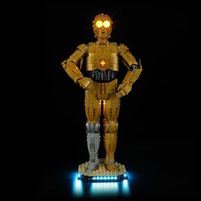 BRIKSMAX Light Kit for Lego C-3PO -Led Lighting Compatible with Lego Star Wars 75398 Building Set- Not Included Lego Set