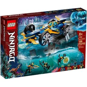 LEGO NINJAGO Ninja Sub Speeder 71752 Building Kit; Amphibious Car Toy with NINJAGO Cole and Jay Minifigures; New 2021 (356 Pieces)