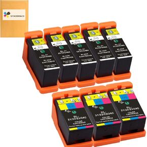 Compatible Dell Series 21 22 23 24 Ink Cartridges Replacement for DELL V313 V313W V515W P513W P713W V715W Printer (4BK, 2C)